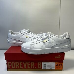 PUMA Cali Court Leather, White Womens Casual Sneakers Shoes Size:8.5 Pre-owned